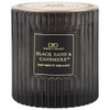 Darsee & David's, Black Sands & Cashmere Ribbed Candle, 10