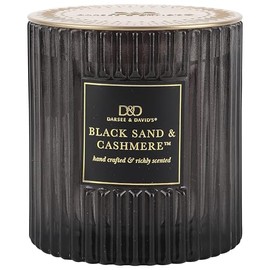Darsee & David's, Black Sands & Cashmere Ribbed Candle, 10 Ounces