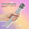 QIHPUSIEN Fake Microphone Prop Plastic Play Microphone Sparkly Glitter Bling