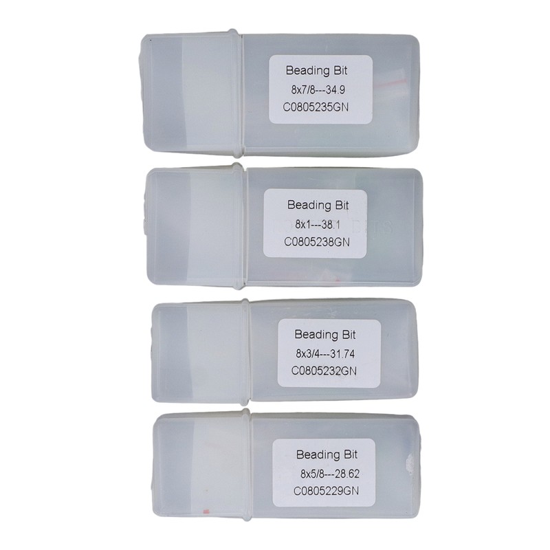 4 Pcs Roundover Router Bit 8mm Shank 5/8in 3/4in 7/8in