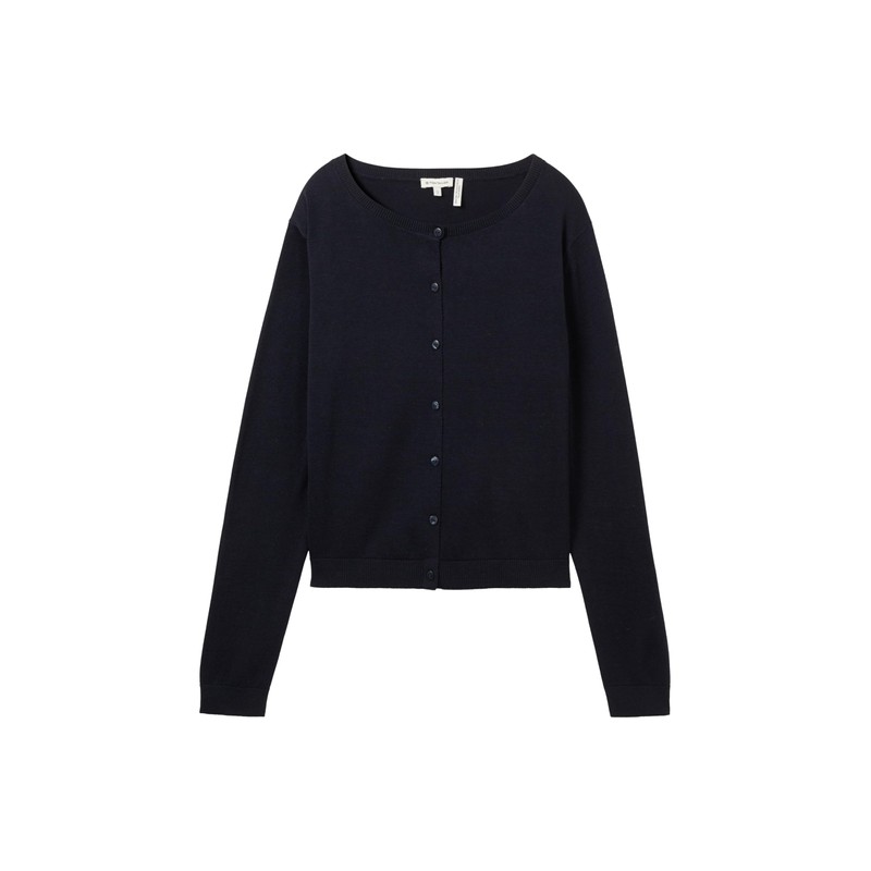 TOM TAILOR Women's Basic Cardigan with Crew Neck, 10668 -