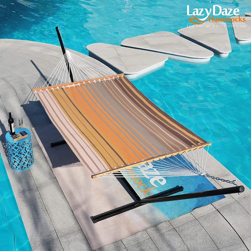 Lazy Daze Hammocks Quick Dry Hammock with Spreader Bar 2