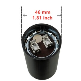 BOJACK CD60 270-324 uF 330 Volt 50/60 Hz Round Run Start Capacitor for AC Motor Run Condenser Straight Cool Heat Pump Pool Pump or Air Conditioner