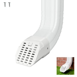 Furniok 1-Pack Gutter-Downspout Rodents Guard - Gutter Downspout Extension Accessory, Protect Your Gutter Downspout from Small Animals, Fit Type-A 3" x 4" Downspout Elbows (3"x4" (1-Pack))