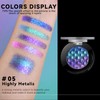 Noerrors Chameleon Eyeshadow,Multichrome Face Highlighter Palette, High Pigment, Holographic Eyeshadow