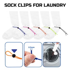 Awsxuoor Sock Clip,Sock Holder - 20 Pcs Sock Clips for Laundry Locks Your Socks Laundry Sock Holder Sock Tie Clips Sock Organizer for for Washing Machine and Dryer with The Sock Laundry Organizer