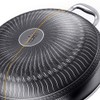 DYRABREST 13.5" Stainless Steel Honeycomb Wok - Kitchenware Wok with