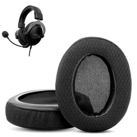 HAIZEEN Ear Pads Compatible with HyperX Cloud 2 / Alpha/Turtle Beach Stealth 400 600 / ATH M50X M40X Headphones Ear Pads Replacement Cushion (Breathable Fabric/High-Quality Foam)