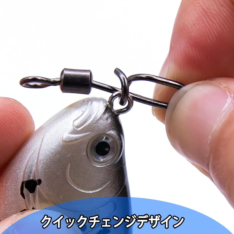 9KM DWLIFE 25pcs Fishing Quick Snap Swivels Sarkan Fishing Lure