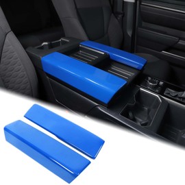 Car Center Console Armrest Protector Cover Compatible with Toyota Tundra 2022 2023 Sequoia 2023 Central Armrest Seat Storage Box Cover Cushion Lid Protector Pad Waterproof Anti-Scratch ABS Accessories