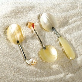 Pearl Fancy Mop Collector Spoon Set of 3