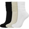 BomKinta Women Crew Slouch Socks - Retro Stylish Scrunch Short