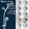 UCLIMAA High Pressure Shower Head with Handheld Shower, 26" Adjustable