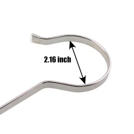 ZQIY 3PCS Stainless Steel S Hooks Extra Long Flat Bar Hooks 11.8 inches Silver No Punch Hooks Shower Curtain Storage Hooks for Hanging Kitchen Utensils Pergola Hanging Plants Flower Pots Wind Chimes