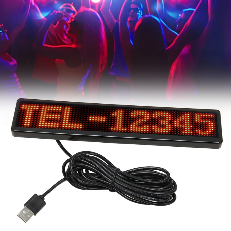 LED Matrix Panel 12x72 Dots Bluetooth APP Control Programmable Scrolling