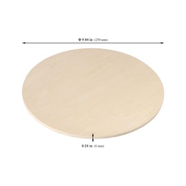 15 PCS 10 Inch Wood Rounds for Crafts, 1/4" Thick Unfinished Basswood Circles, Round Wooden Discs Cutouts for Door Hangers, Painting, Sign Making, Home Decor