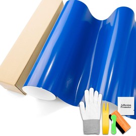 Intense Blue Gloss Car Vinyl Wrap Sticker Decal Sheet Bubble Free with Tool Set 4FTx5FT