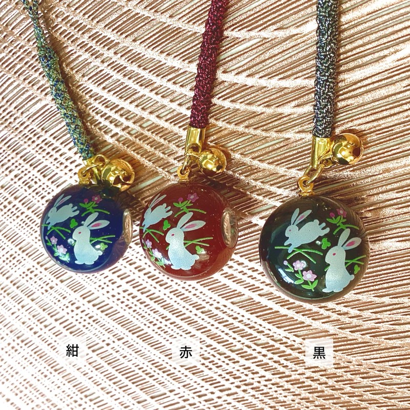 Kyou Netsuke Key Holder, Made in Japan, Paint Kaleidoscope Rooted