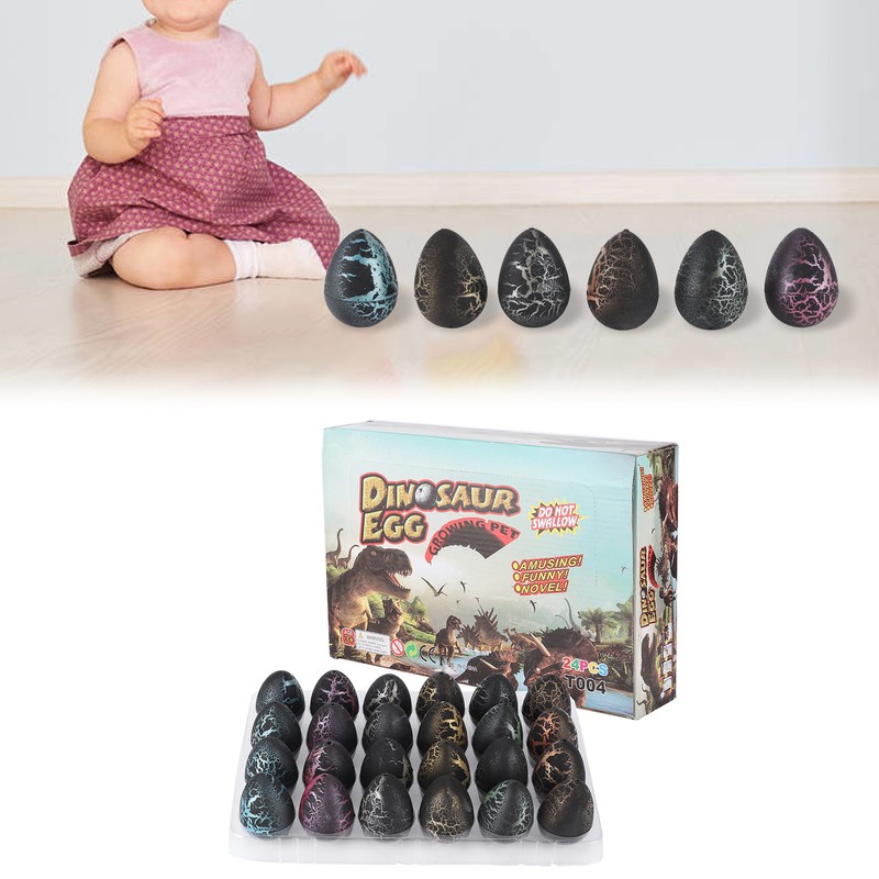 24pcs Growing Dinosaur Toy Easter Dinosaur Eggs Grow in Water