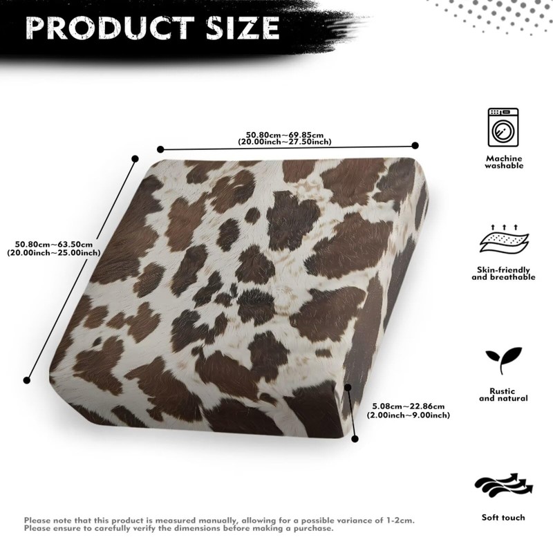 Annejudy Cow Hide Print Couch Cover Sofa Covers for Cushion