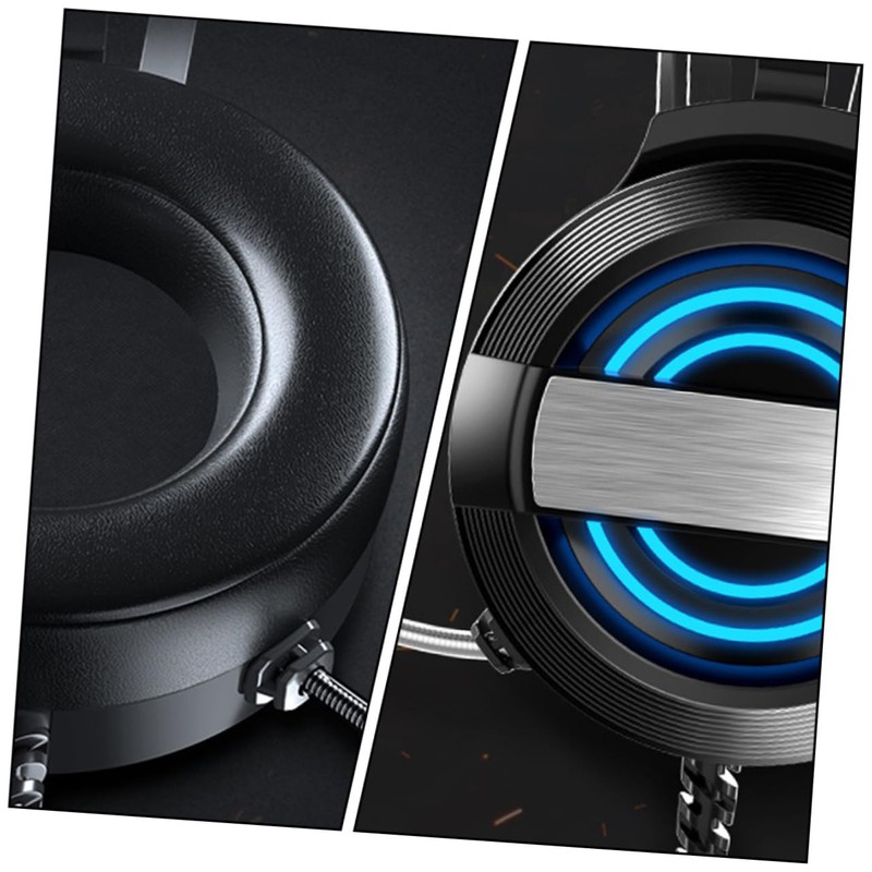 STOBOK High Sensitivity Gaming Headphones Headset Microphone Stereo Headset for