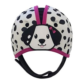 SafeheadBABY Award-Winning Infant Safety Helmet Baby Helmet for Crawling Walking Ultra-Lightweight Baby Heagear Expandable and Breathable Toddler Soft Helmets - Dalmatian Pink