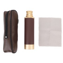 Monocular Telescope Collapsible Brass Aluminum Alloy PU Retro 25x30 Zoomable Pirate Monocular for Bird Watching Hunting Hiking