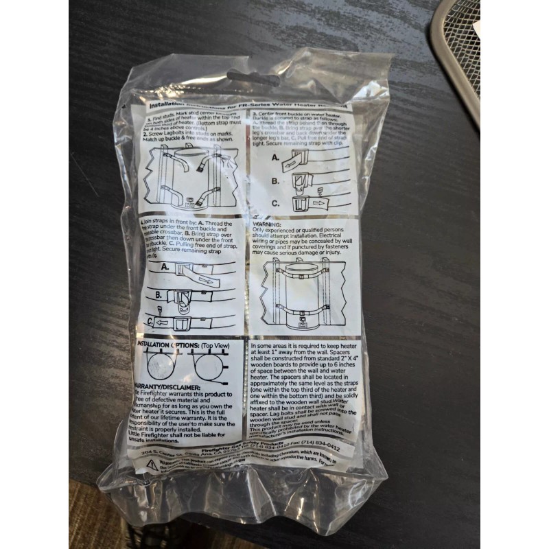 Firefighter FR-80 Black Water Heater Restraint