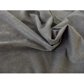 Faux Suede Suedette Fabric Material 170g - Dark Grey, 1/4Mtr 75cm x 50cm