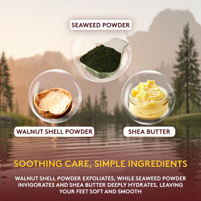 OKAY Himalayan Pink Salt Foot Scrub - Himalayan Salt Scrub,