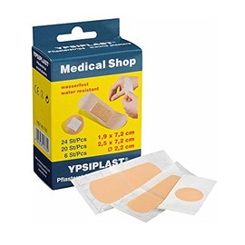 Holthaus Medical YPSIPLAST Plaster Strips Waterproof 1.9 x 7.2 cm Pack of 50