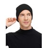 Century Star Men's Winter Beanie Hat - Stretchy Rib Knit