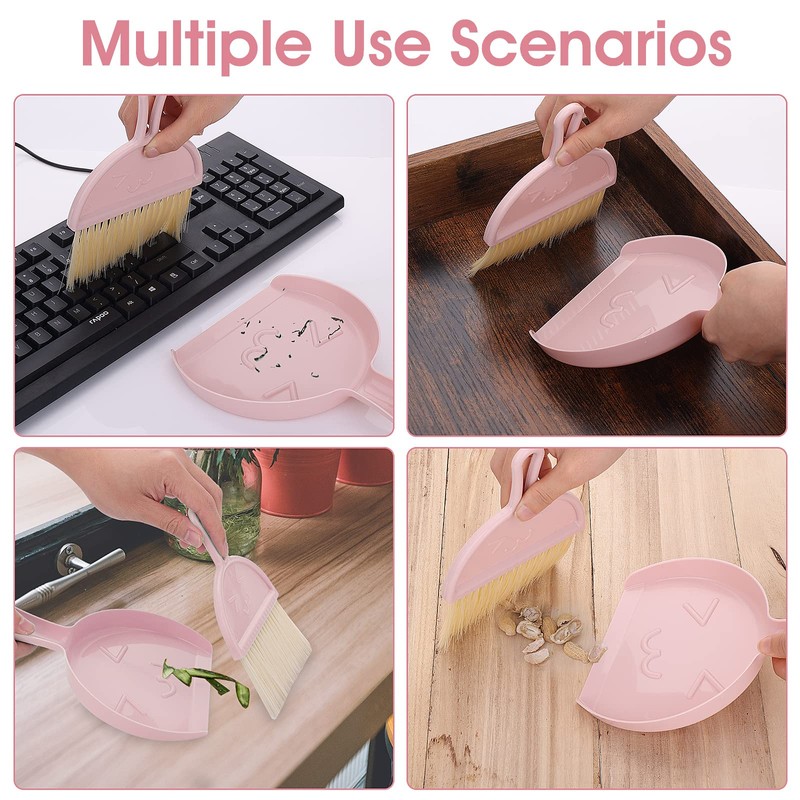 cobee Mini Dustpan and Dustpan Cleaning Set, Portable Table Brush