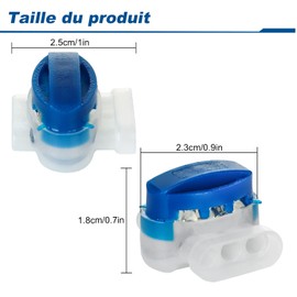 SENENQU Pack of 40 Cable Connectors Robotic Lawnmower with Gel Filling 314, Cable Connector, Robotic Lawnmower Boundary Cable Connector, Waterproof Lawn Mower Robot Cable Connector