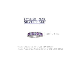 Silvershake Oval Shape Gemstone White Gold Plated or Yellow Gold Plated 925 Sterling Silver Scroll/Filigree Journey Ring Jewelry for Women, 8.5, Sterling Silver Rhodium (White Gold Plated), Genuine