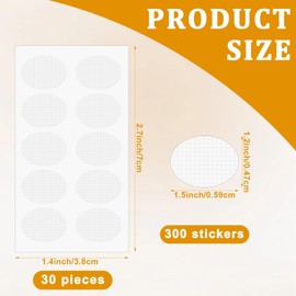 300PCS Ear Lobe Support Patches for Earrings, Earring Stickers for Heavy Earrings, Earring Covers for Sports Earring Lobe Support Patches Protectors Stickers for Earring