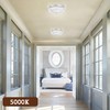 DHK wot Crystal Flush Mount Ceiling Light 3000/4000/5000K Modern Crystal