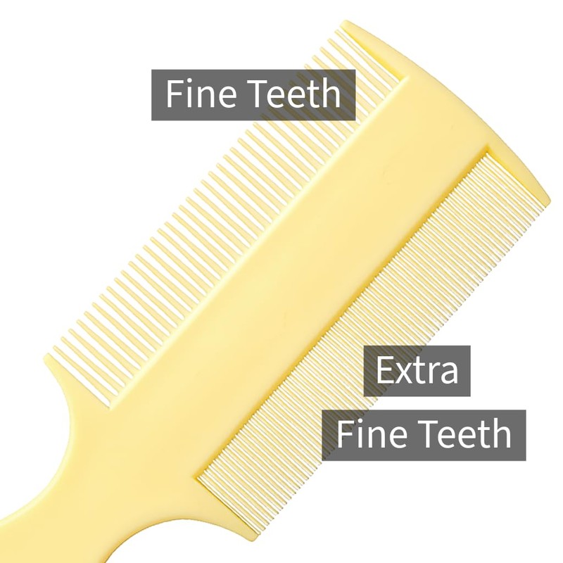 Vakly Fine Tooth Baby Comb [3 Pack] – Double-Sided Infant