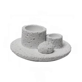 4 in 1 Cement Holder for Incense Sticks/Palo Santo/Sage Sticks/Candle