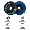 Serrated Disc 125 mm Grain 40 Pack of 10 for