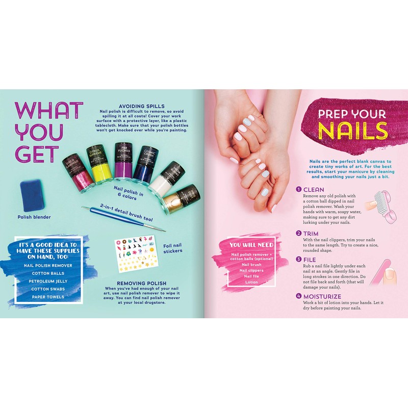 Klutz Metallic Glam Nail Studio Activity Kit