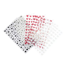 Healeved Heart Stickers for Nail Art 8pcs Nail Decals Set DIY for Women Love Sticker for Wedding Party