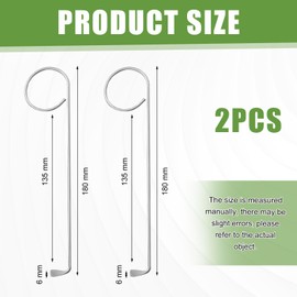 2 Piece Door Opening Tool Lock Pick Set Deadlock Key Opens Almost Any Door Opening Tool Ditch Set Made of Stainless Steel Material Lock Pick Key for Cabinet