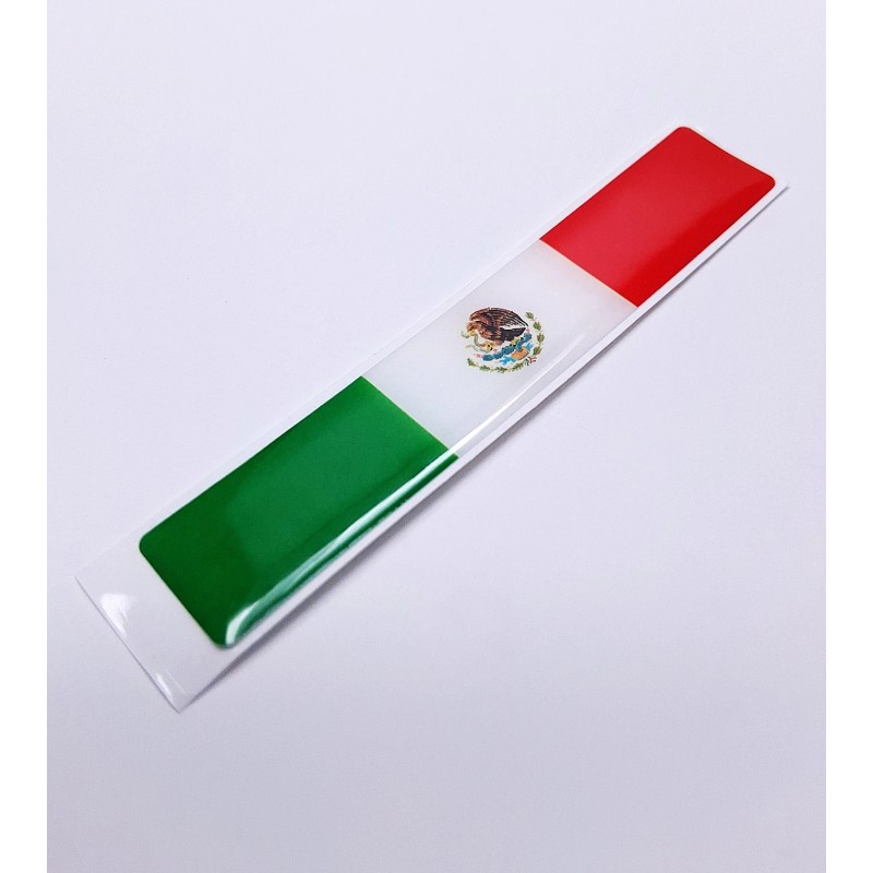 DIGIART INTERNATIONAL 1 MEXICO MEXICAN FLAG 3D EPOXY CAR EMBLEM