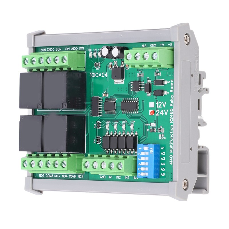 RS485 Relay Module 4 Channel RTU PCB Board with Housing
