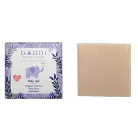 Bodhi® Naturseife für Kinder LAVENDEL 50g / Hautpflege für zarte Babyhaut, mit Organic Kokosnuss-Öl, Handgemachte Kinderseife stück, Baby soap/Bio & Vegan
