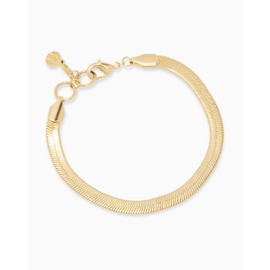 gorjana Women's Venice Adjustable Snake Link Chain Bracelet, 18k Gold Plated