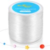 Crystal Elastic Bead Bracelet-String 1 MM Bead Cord Clear Elastic