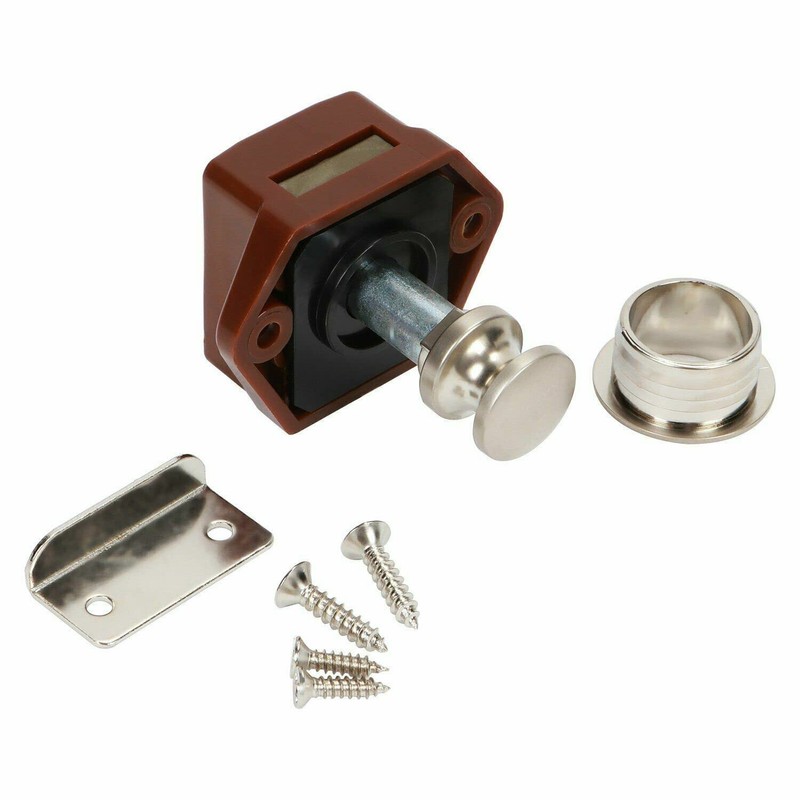 5pcs Push Button Drawer Cupboard Door Catch Lock Caravan Van
