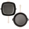 Berghoff 2Pc Neo Enameled Cast Iron Cookware Set, Grill Pan